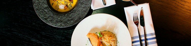 Ланч-меню в ресторане скандинавской кухни